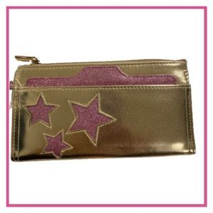No Boundaries Gold and Pink Bar Clutch